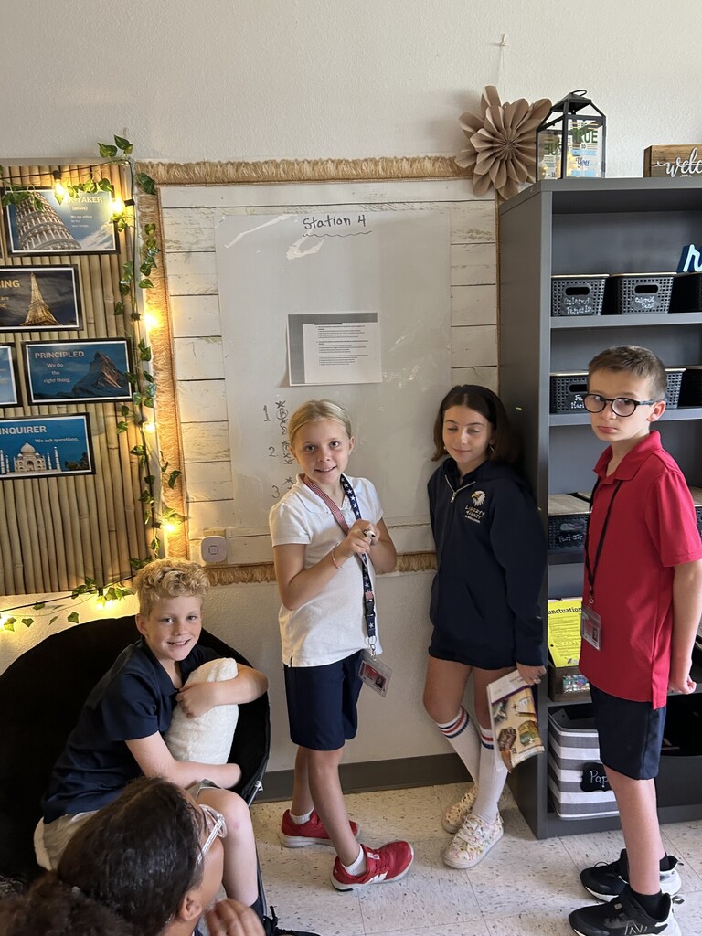 students working