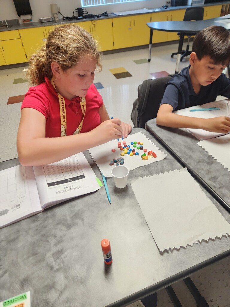 Kids experimenting about matter