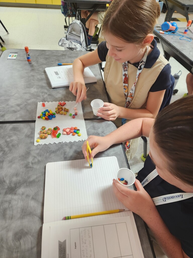 Kids experimenting about matter
