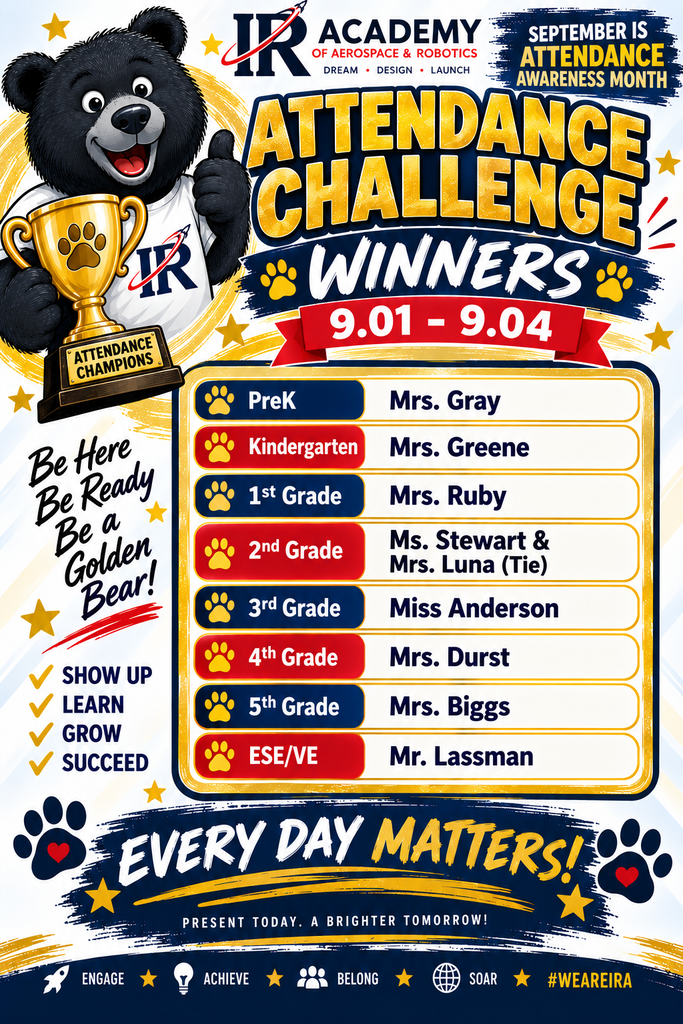 Attendance Awareness Month Weekly Winners