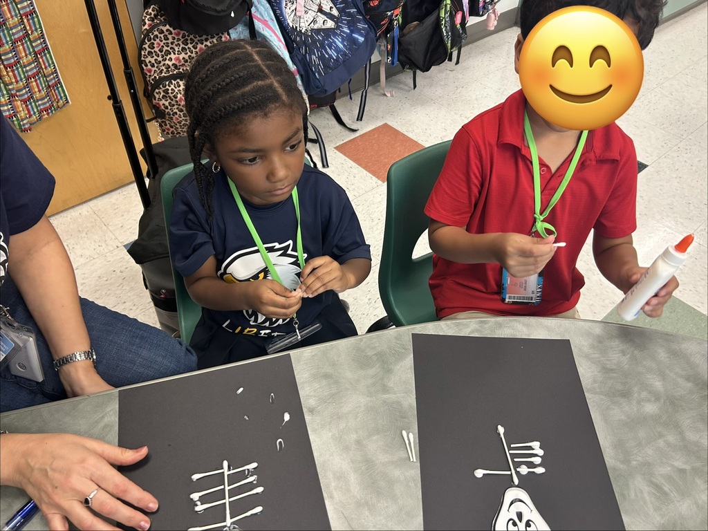 students working on skeleton project