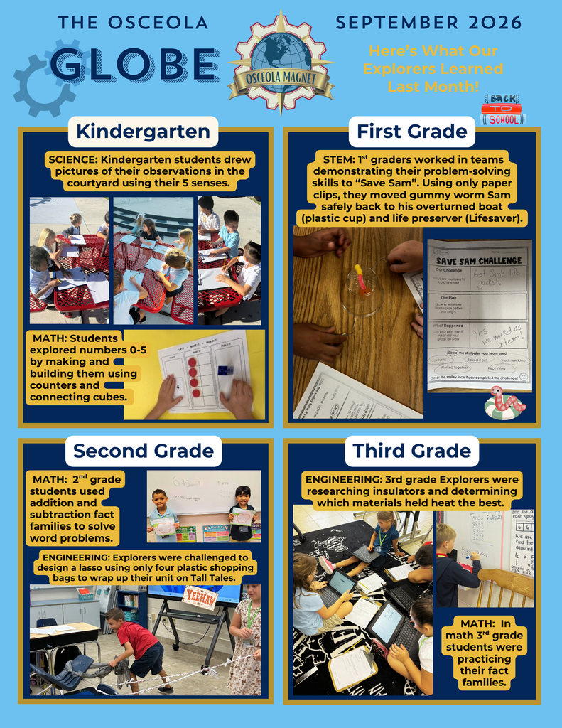 September 2026 Osceola Globe newsletter