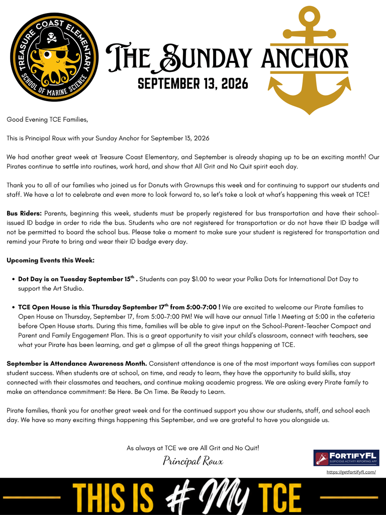 Sunday Anchor 9-13-26