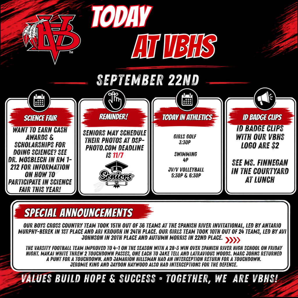 9/22/26 Announcements