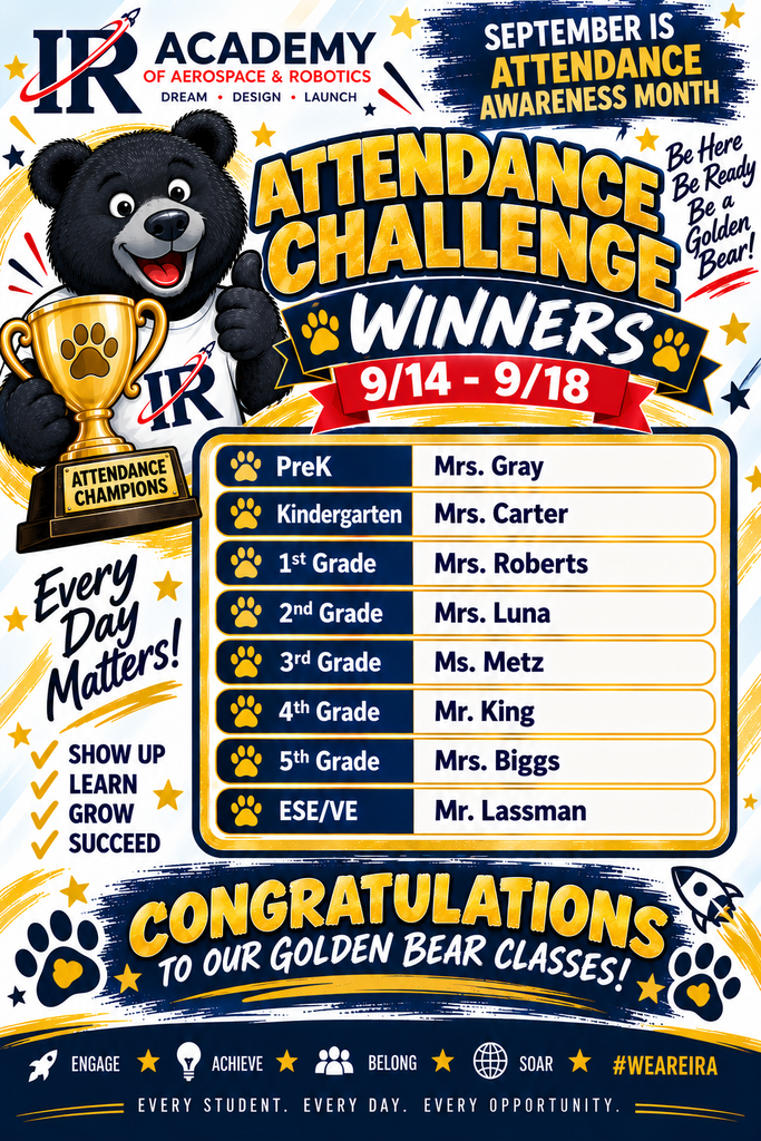 Attendance Awareness Month Weekly Winners