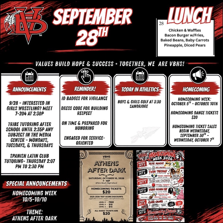 Announcements 9/28