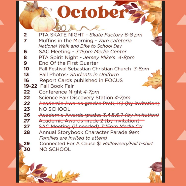 updated calendar