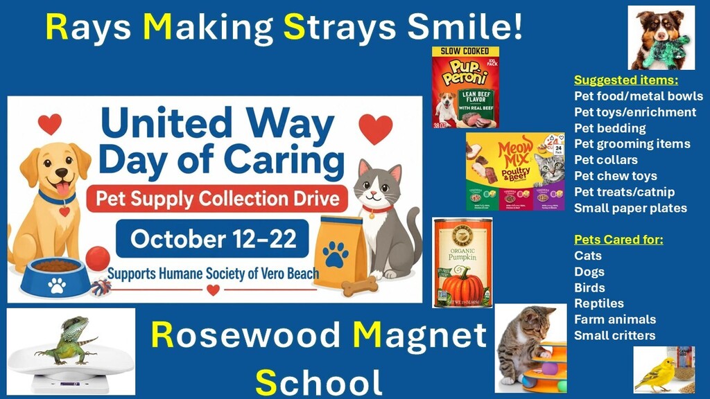 Collection drive flyer