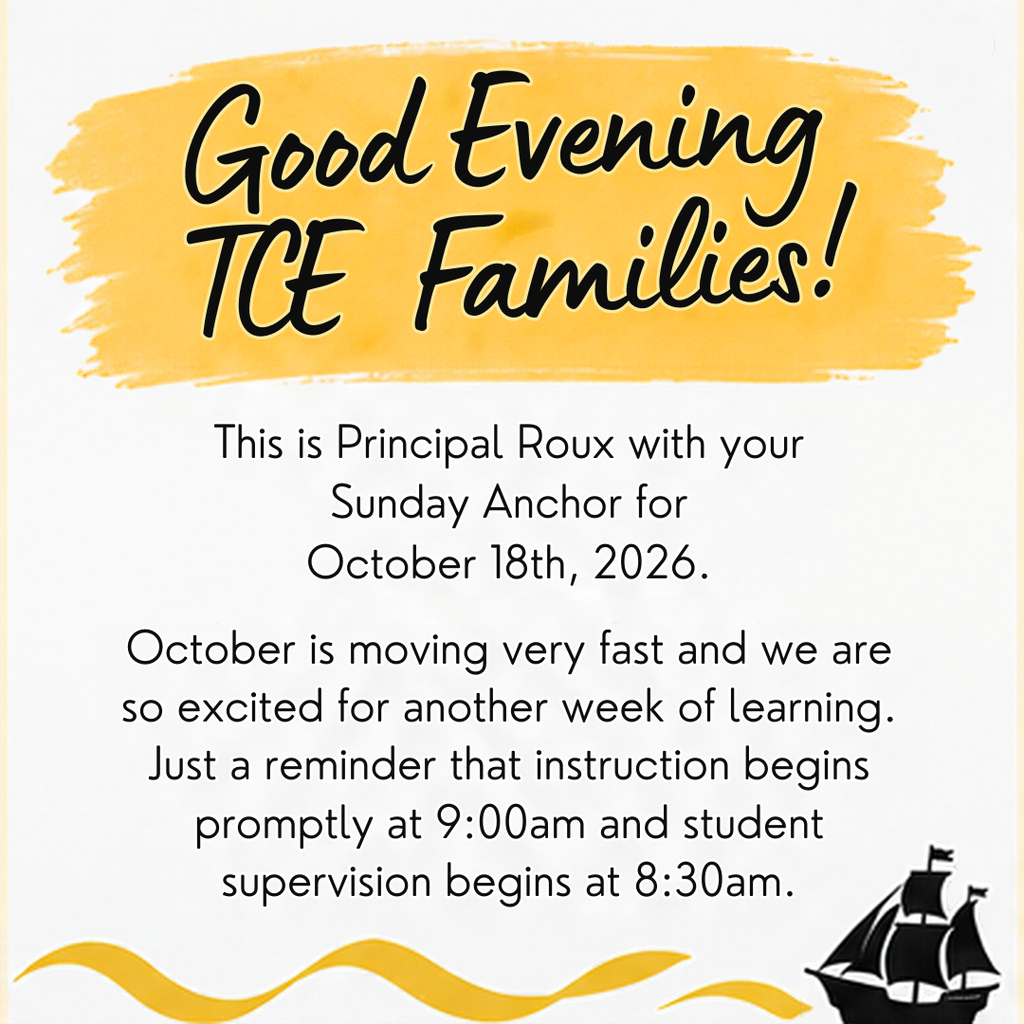 Welcome message