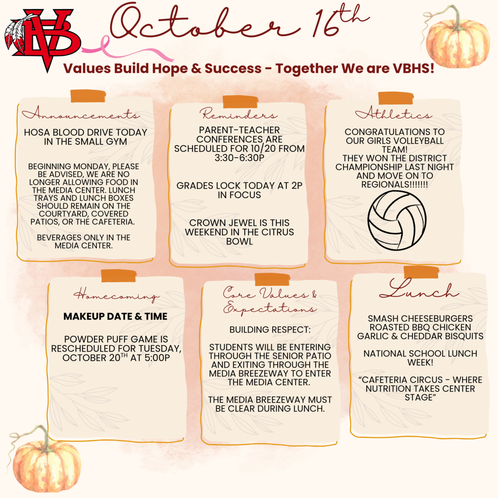 Announcements 10/16