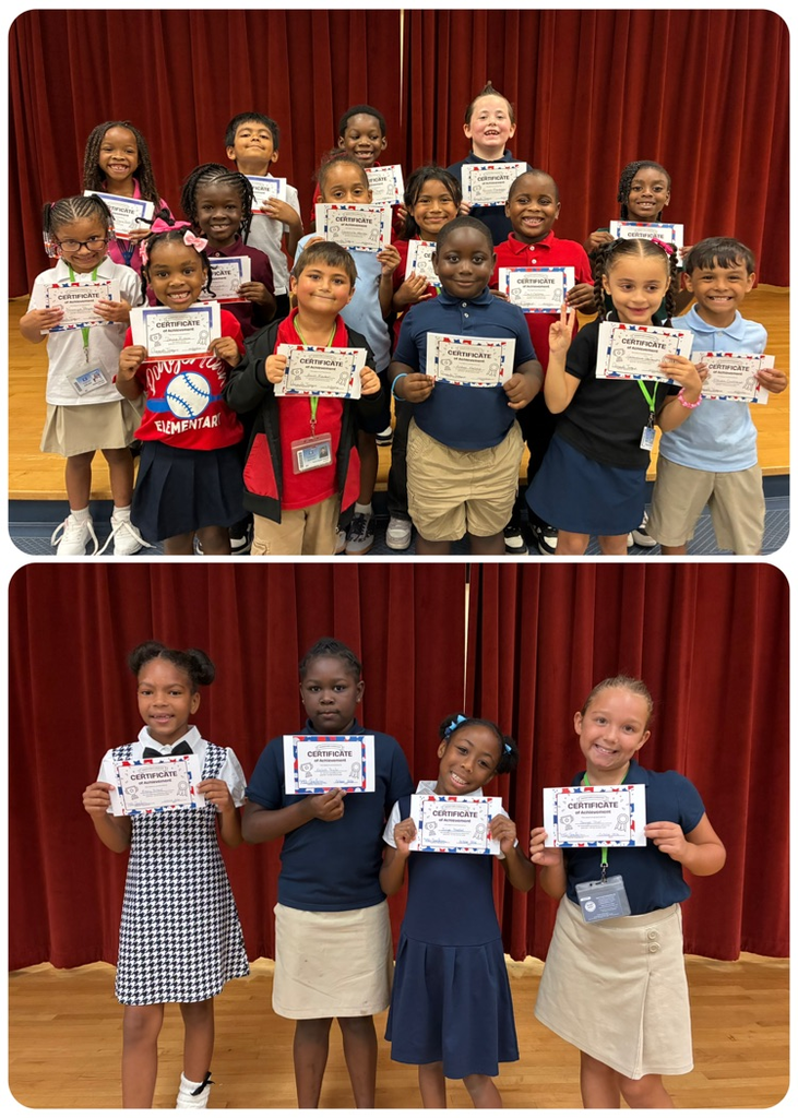 Celebrating our Dodgertown students who received 1st Quarter Awards for perfect attendance, academic effort, and honor roll!