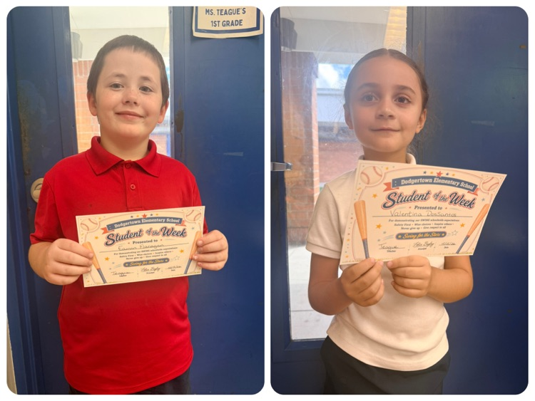 Students are recognized for being selected as Student of the Week for following PBIS Schoolwide Expectations!