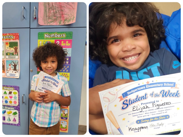Students are recognized for being selected as Student of the Week for following PBIS Schoolwide Expectations!