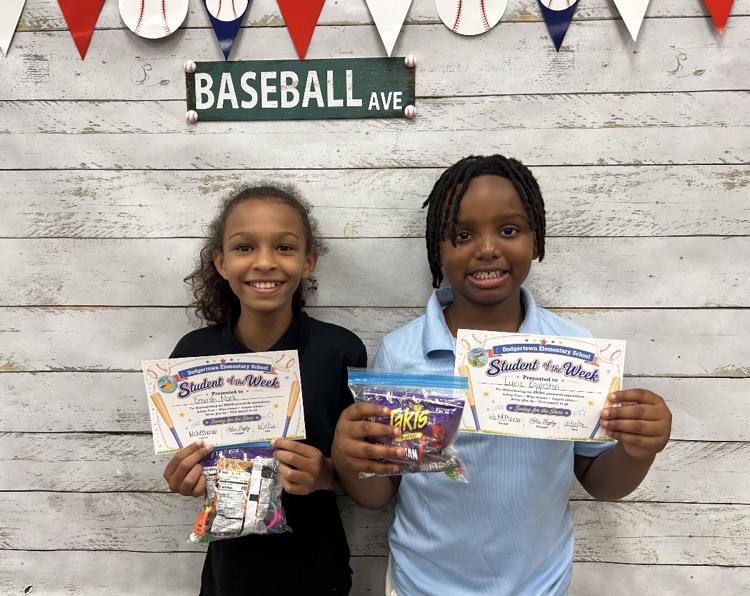 Students are recognized for being selected as Student of the Week for following PBIS Schoolwide Expectations!