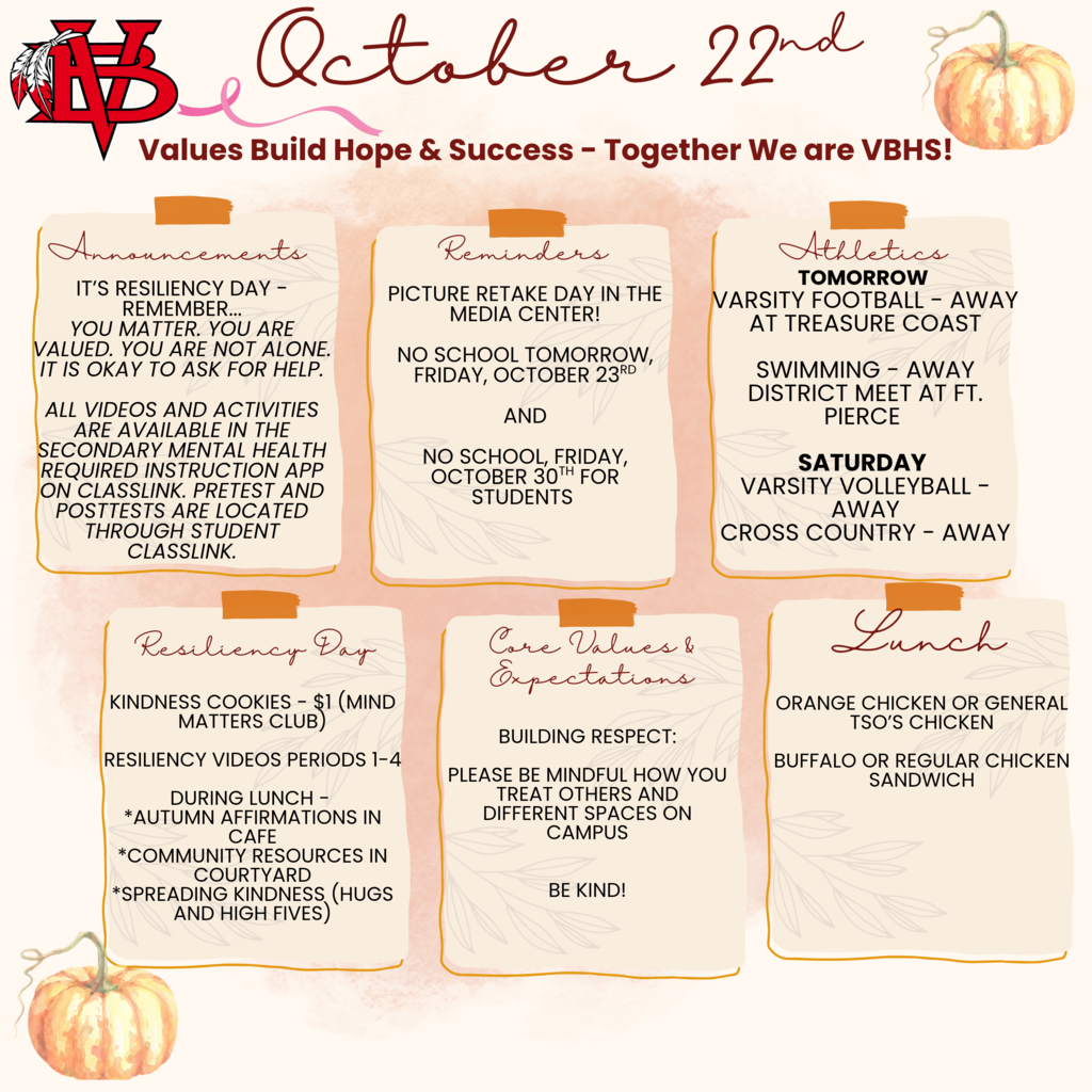 Announcements 10/22