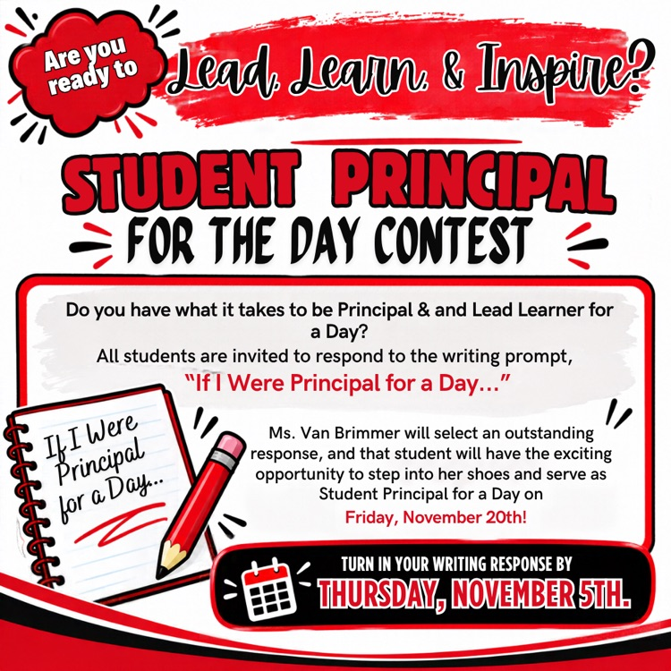 Student Principal for A Day Contest Rules