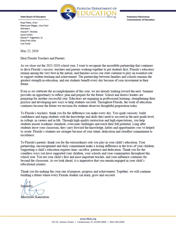FLDOE Message
