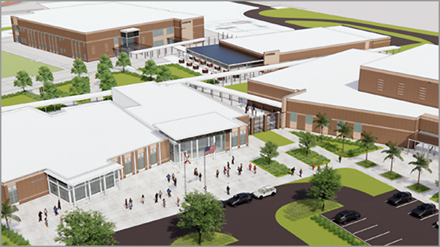 architectural rendering of new high school