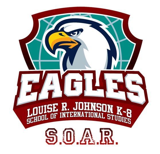 L.R. Johnson K-8 Eagle Logo