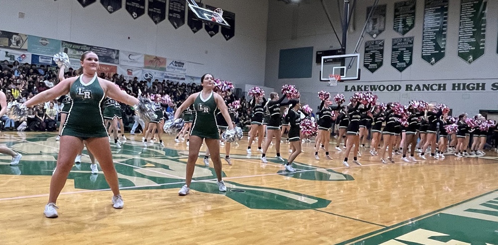 LRHS dance and cheer teams