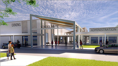 artist rendering of new school