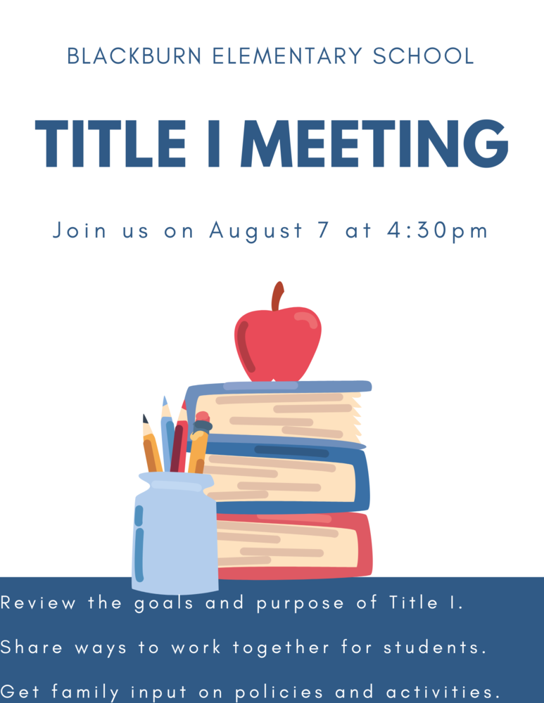 Blackburn Elementary School Tile Meeting Flyer