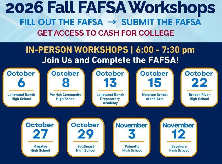 Fall FAFSA Workshop dates