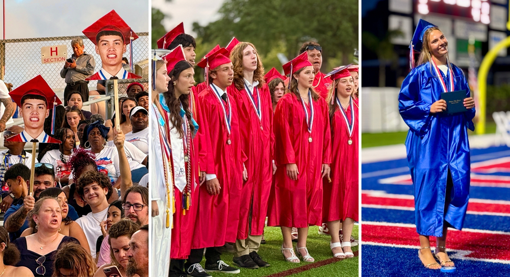 Manatee High School seniors graduate.