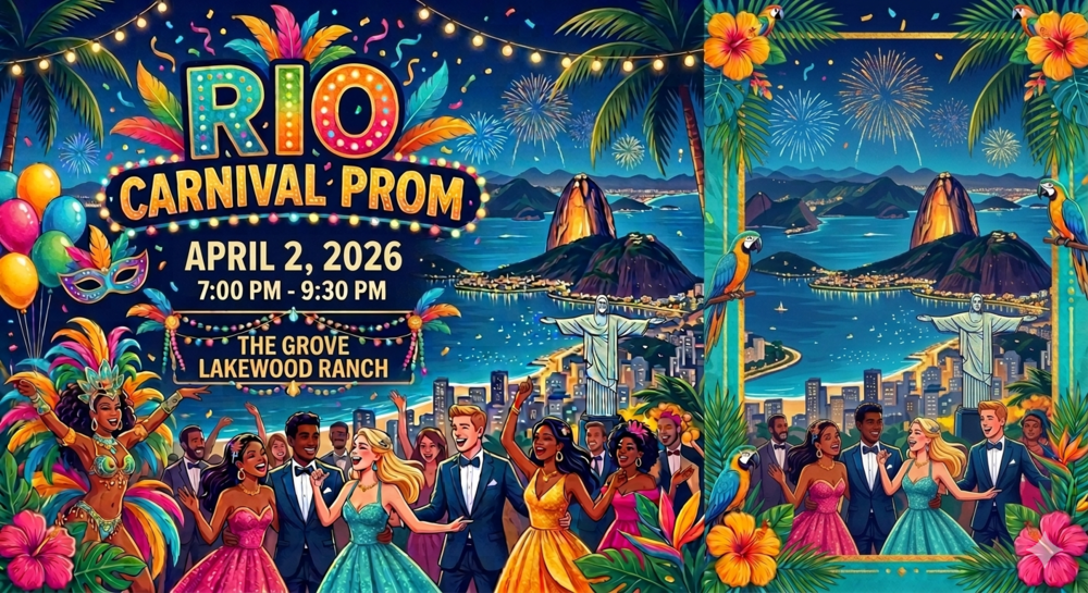 Prom Rio Theme April 18th from 7 to 9pm