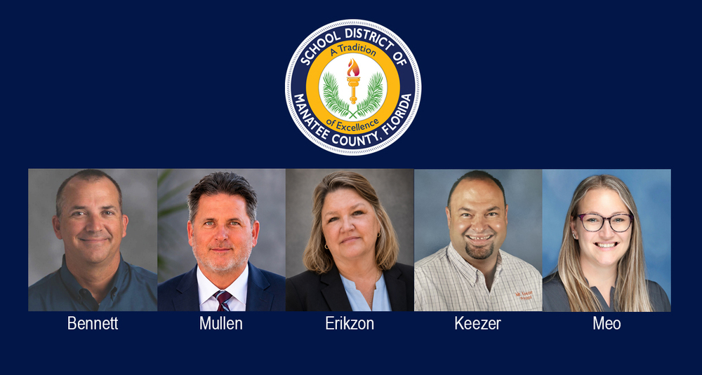 Photo of ED Bennett, Principal Mullen, Principal Erikzon, Principal Keezer, and AD Meo