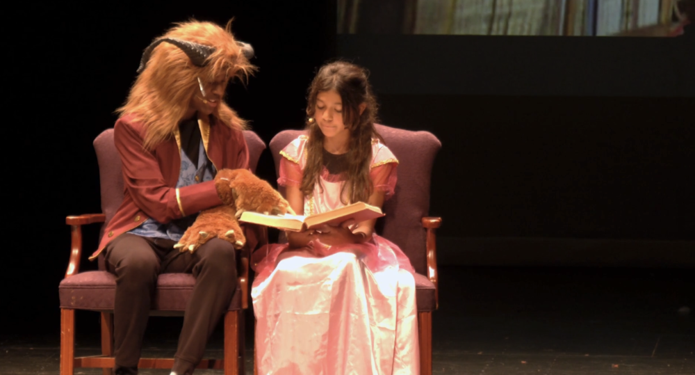 beauty and beast on stage