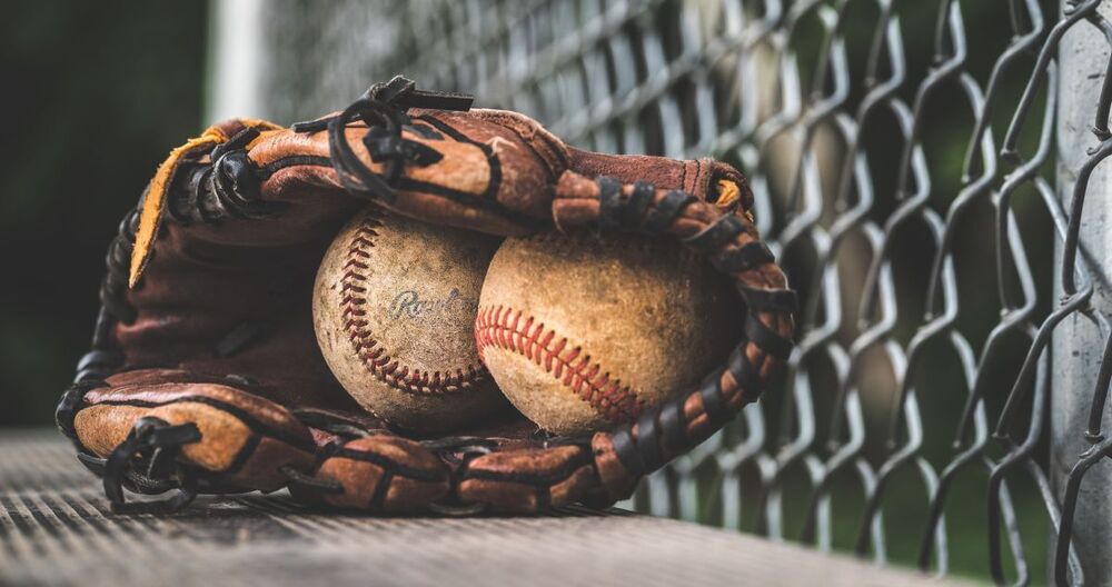 baseball glove and balls