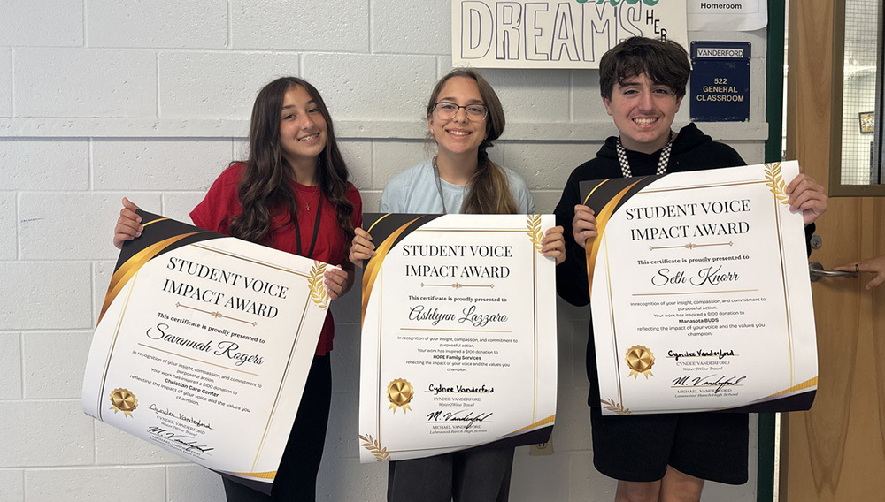 financial donation winners