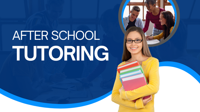 An image promoting after school tutoring