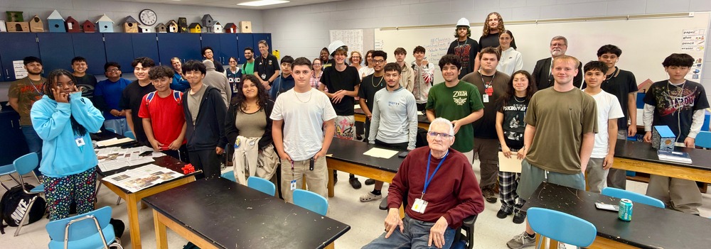 a classroom filled with students