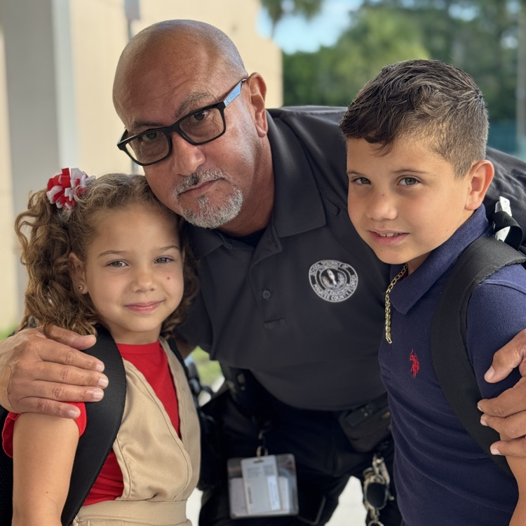 A school safety guardian and two students in Bradenton, Florida