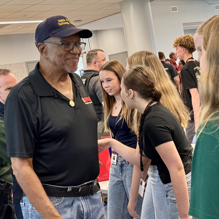 A veteran is among first responders at an appreciation day event in Manatee County
