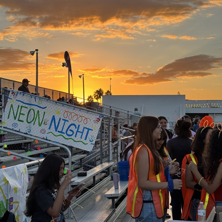 A beautiful Bradenton sunset during Friday nights football game at Southeast high