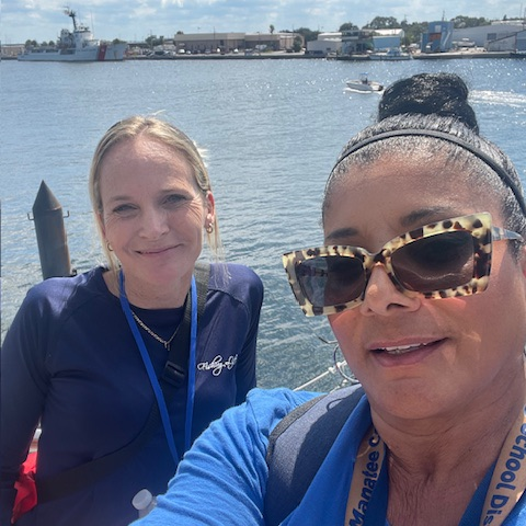 A science educator takes a selfie during a recent field trip to Saint Petersburg, Florida