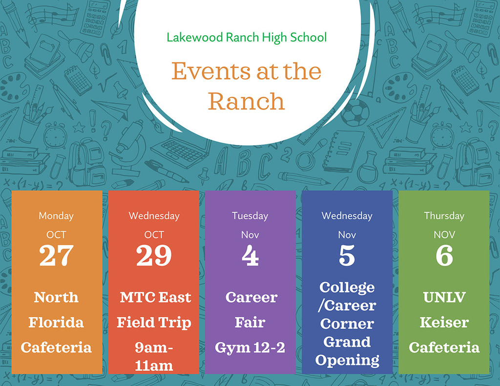 college and career events for the week