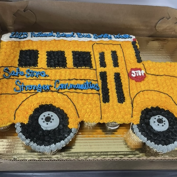 a school bus cake made from cupcakes