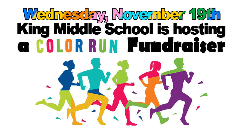 Color Run Fundraiser Poster