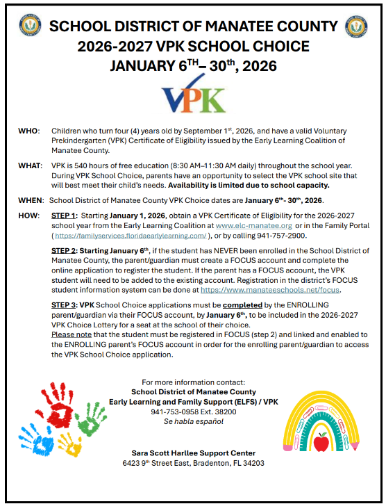 VPK Registration Info English