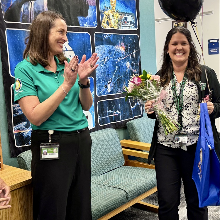Scott employee is surprised with the News. She’s a finalist for employee of the year.