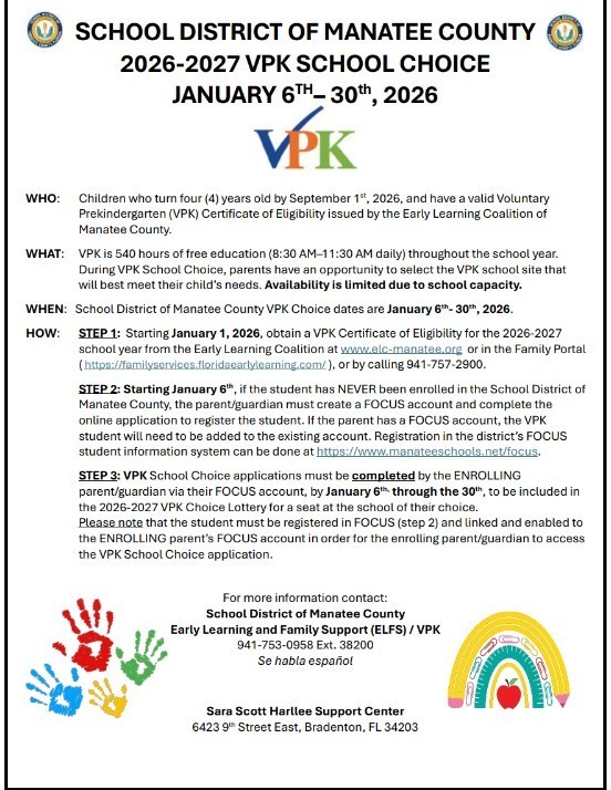 VPK School Choice 2026