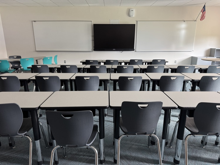 A brand new classroom in an elementary school