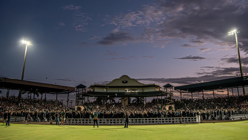 LECOM Park on high school graduation night.