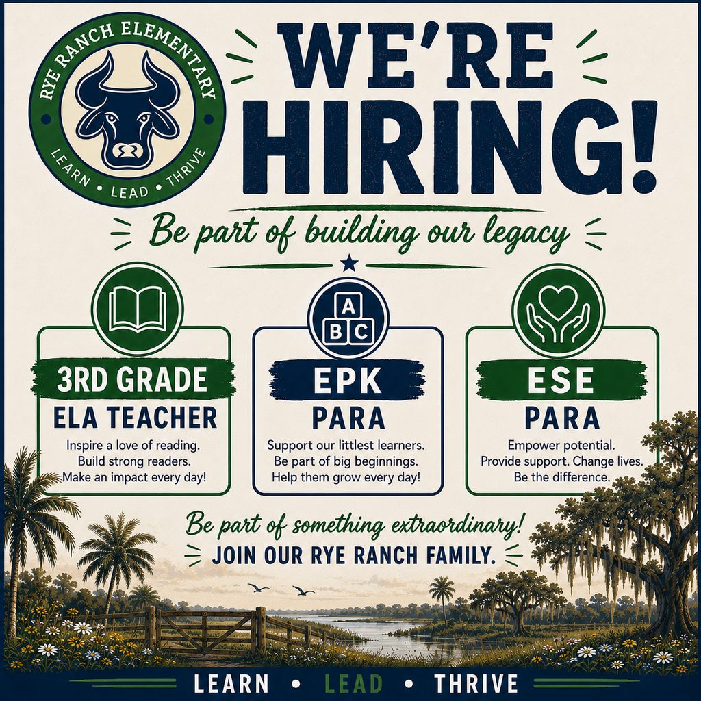 We are hiring 3rd grade ELA teacher, EPK para, ESE para