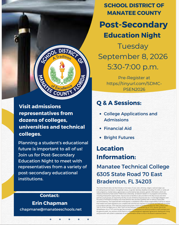 post secondary education night