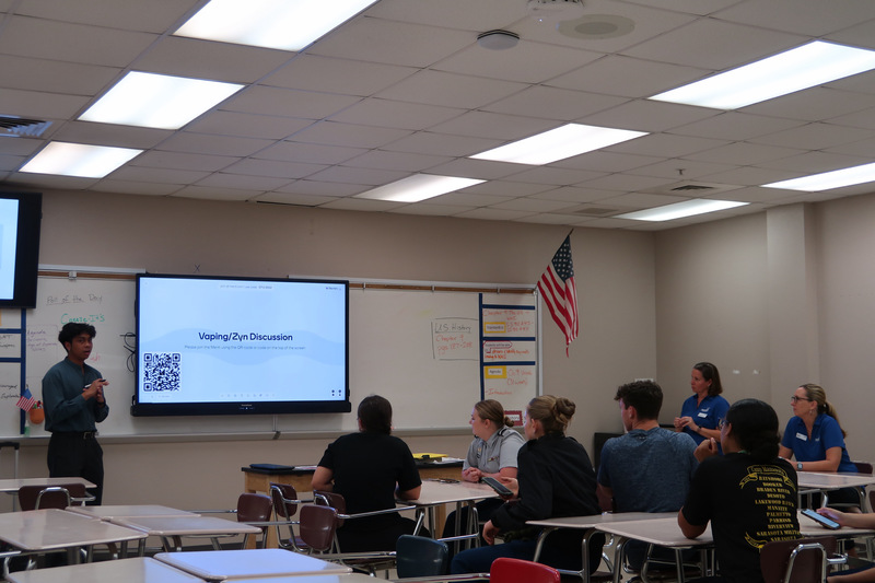 A presentation in a classroom.